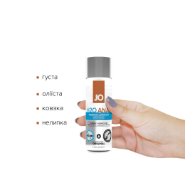 Анальна змазка JO ANAL H2O — ORIGINAL (60 мл) на водній основі, рослинний гліцерин - - фото №2