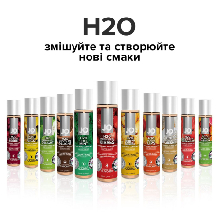 Змазка на водній основі JO H2O — Strawberry Kiss (30 мл) без цукру, рослинний гліцерин - фото №5