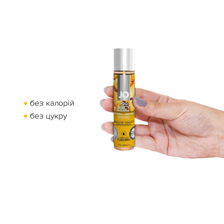 Змазка на водній основі JO H2O — Juicy Pineapple (30 мл) без цукру, рослинний гліцерин - фото №2