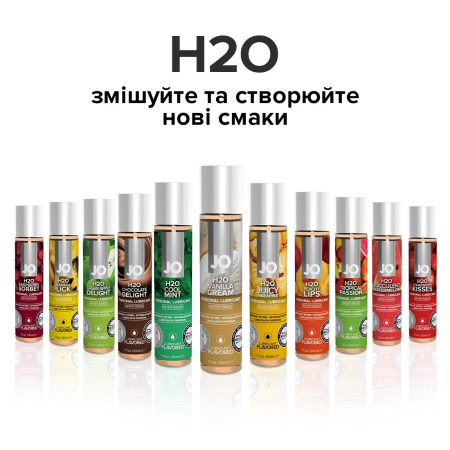 Змазка на водній основі JO H2O — Vanilla Cream (30 мл) без цукру, рослинний гліцерин - фото №5