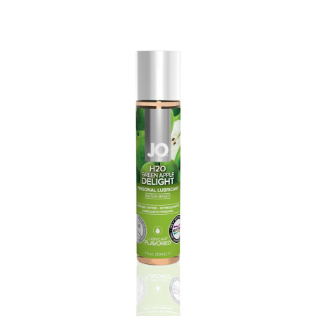 Змазка на водній основі JO H2O — Green Apple (30 мл) без цукру, рослинний гліцерин 