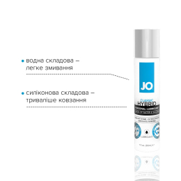 Густа змазка водно-силіконова JO Classic Hybrid (30 мл) без парабенів, гліцерину та олій - - фото №3