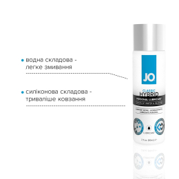 Густа змазка водно-силіконова JO Classic Hybrid (60 мл) без парабенів, гліцерину та олій - - фото №3