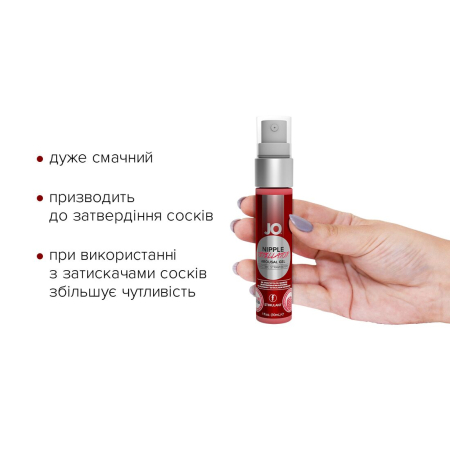 Гель для стимуляції сосків JO Nipple Titillator Strawberry (30 мл), ментол та перцева м’ята №2