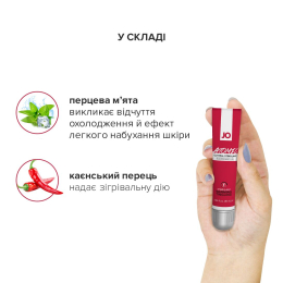 Збудливий гель для клітора JO ATOMIC WARMING (10 мл), розігрівальний - - фото №5
