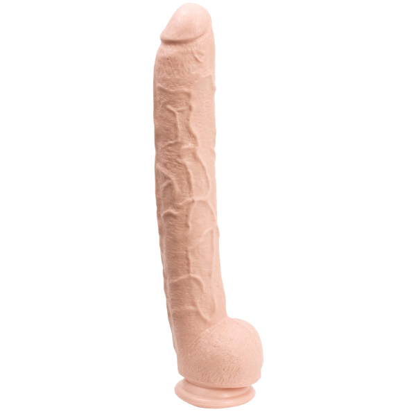 Фалоімітатор Doc Johnson Dick Rambone Cock White, діаметр 6 см, довжина 42 см, ПВХ 