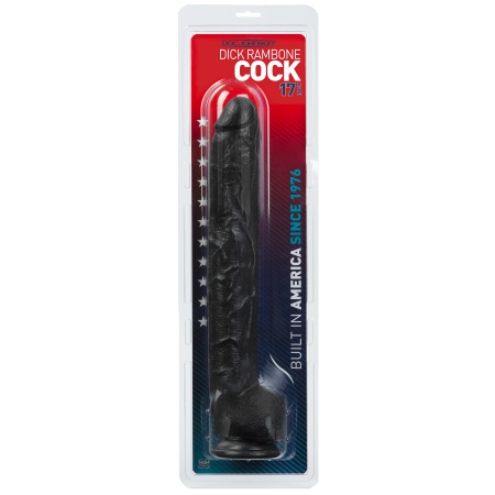 Фалоімітатор Doc Johnson Dick Rambone Cock Black, діаметр 6 см, довжина 42 см, ПВХ - фото №6
