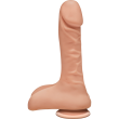 Фалоімітатор Doc Johnson The D - Super D - 9 Inch With Balls - ULTRASKYN, діаметр 5,1 см - фото №1