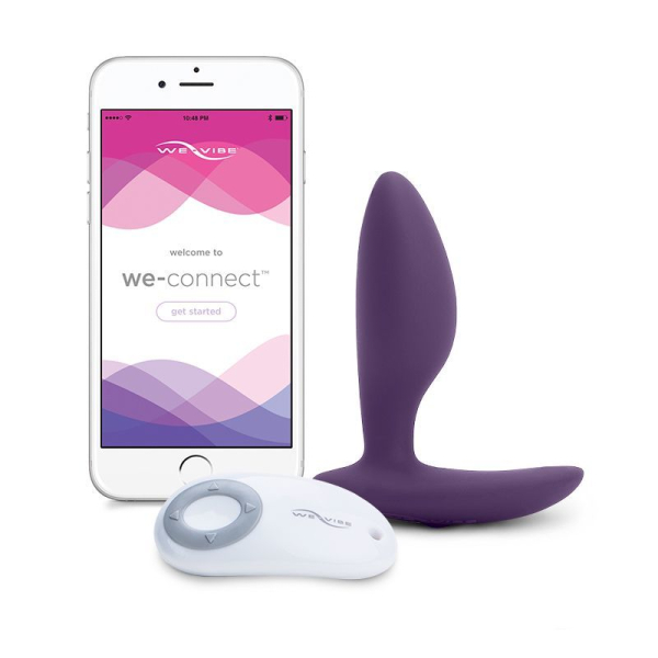 Анальна смарт-вібропробка We-Vibe Ditto Purple з пультом ДК - фото