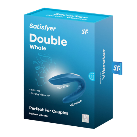 Вібратор для пар Satisfyer Double Whale з двома моторчиками - фото №6