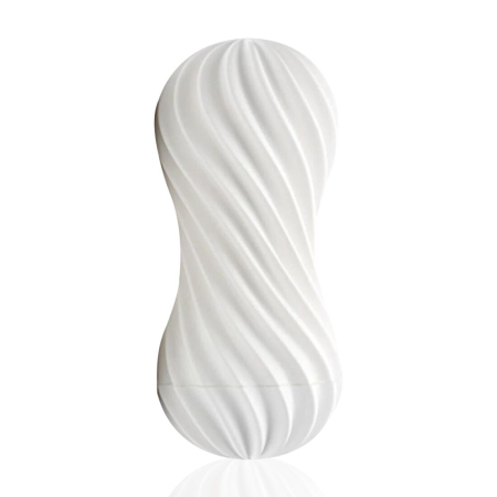 Мастурбатор Tenga Flex Silky White зі змінною інтенсивністю, можна скручувати - фото
