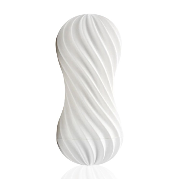 Мастурбатор Tenga Flex Silky White зі змінною інтенсивністю, можна скручувати - фото