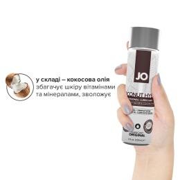 Змазка-крем з кокосовою олією JO Coconut Hybrid ORIGINAL (120 мл) біла - - фото №4