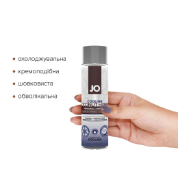 Охолоджувальна змазка-крем з кокосовою олією JO Coconut Hybrid COOLING (120 мл) біла - - фото №2