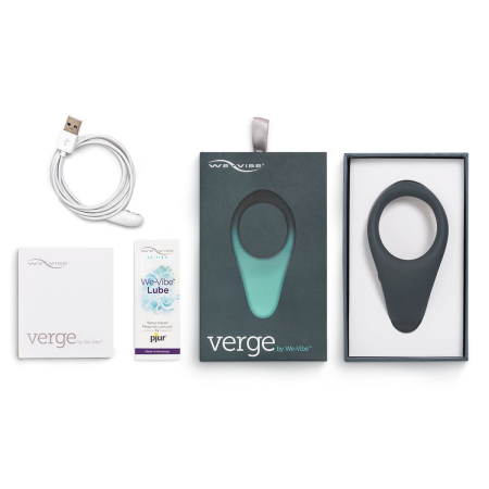 Смарт-віброкільце під одяг VERGE BY WE-VIBE SLATE, охоплює пеніс та мошонку, 10 режимів №13