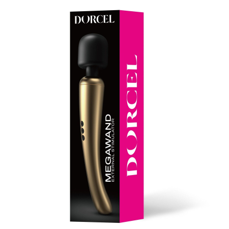 Потужний вібромасажер Dorcel Megawand Gold який перезаряджається, 160 режимів - фото №4