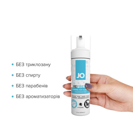 М’яка пінка для очищення іграшок JO REFRESH (207 мл) дезінфікує, проникає глибоко №2