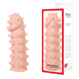 Насадка на член Kokos Extreme Sleeve ES.04 розмір M, потовщувальна, стимулюючий рельєф - - фото №3
