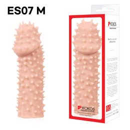 Насадка на член Kokos Extreme Sleeve ES.07 розмір M, потовщувальна, стимуляція точки G - - фото №3