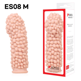 Насадка на член Kokos Extreme Sleeve ES.08 розмір M, потовщувальна, стимулюючий рельєф - - фото №3
