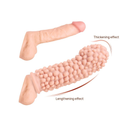 Насадка на член Kokos Extreme Sleeve ES.08 розмір M, потовщувальна, стимулюючий рельєф - - фото №2