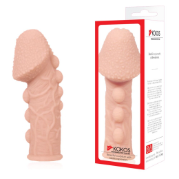 Насадка на член Kokos Extreme Sleeve ES.09 розмір M, потовщуюча, стимулюючий рельєф - - фото №4