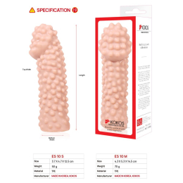 Насадка на член Kokos Extreme Sleeve ES.10 розмір M - - фото №5