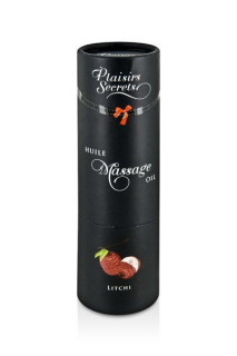 Масажна олія Plaisirs Secrets Litchi (59 мл) з афродизіаками, їстівна, подарункове паковання - - фото №3