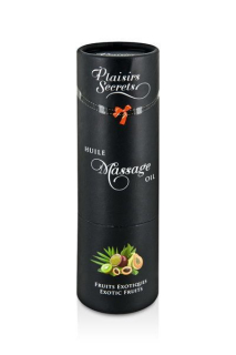 Масажна олія Plaisirs Secrets Exotic Fruits (59мл) з афродизіаками їстівна, подарункове паковання - - фото №3