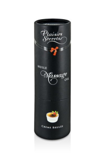 Масажна олія Plaisirs Secrets Creme Brulee (59 мл) з афродизіаками їстівна, подарункове паковання - - фото №3