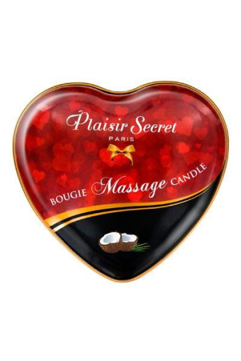 Масажна свічка серце Plaisirs Secrets Coconut (35 мл) - фото №2