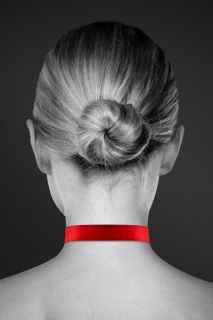 Чокер з замочком-сердечком Bijoux Pour Toi - HEART LOCK Red, екошкіра - - фото №2