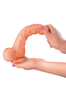 Фалоімітатор із рухомою крайньою плоттю Real Body — Real Brad, діаметр 4 см, TPE - - фото №4