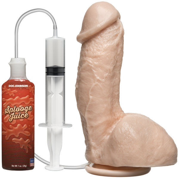 Фалоімітатор, що кінчає Doc Johnson The Amazing Squirting Realistic Cock, ПВХ, діаметр 5,1см - фото