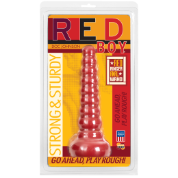 Анальна пробка-втулка Doc Johnson Red Boy - Red Ringer Anal Wand, макс. діаметр 4,5 см - - фото №2