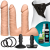 Набір для страпона Doc Johnson Vac-U-Lock Dual Density UltraSKYN Set, діаметр 3?4,5см 