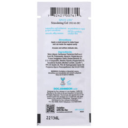 Стимулювальний гель для точки G Doc Johnson Spot-On G-Spot (7 г) з олією мигдалю і перцевої м’яти - - фото №2