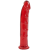 Фалоімітатор Doc Johnson Jelly Jewels Dong & Suction Cup Red, діаметр 3,6 см, антибактеріальний ПВХ - фото