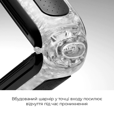 Мастурбатор Tenga Flip Zero Black, змінна інтенсивність стимуляції, розкладний - фото №5