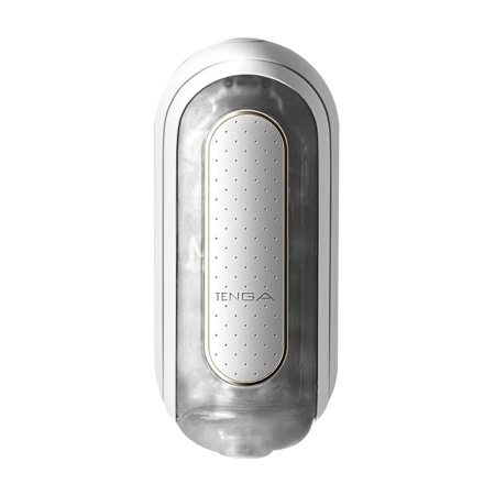 Вібромастурбатор Tenga Flip Zero Electronic Vibration White, змінна інтенсивність, розкладний - фото