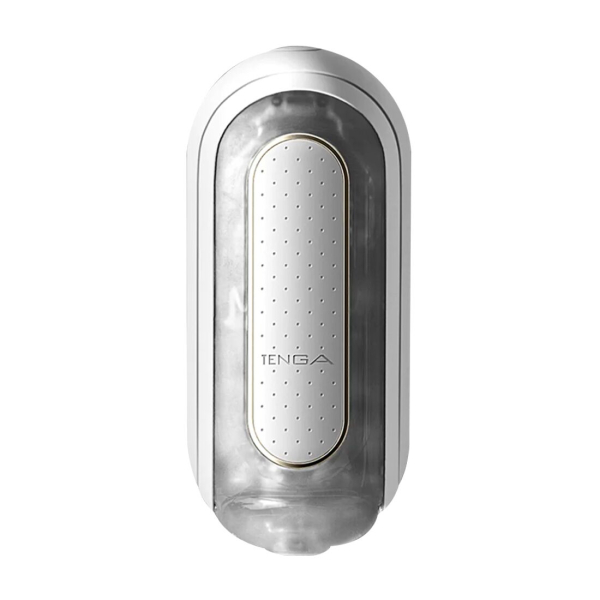 Вібромастурбатор Tenga Flip Zero Electronic Vibration White, змінна інтенсивність, розкладний - фото