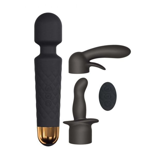 Мінівібромасажер Dorcel Kit Wanderful з насадками (анальна і вагінальна), водонепроникний - фото