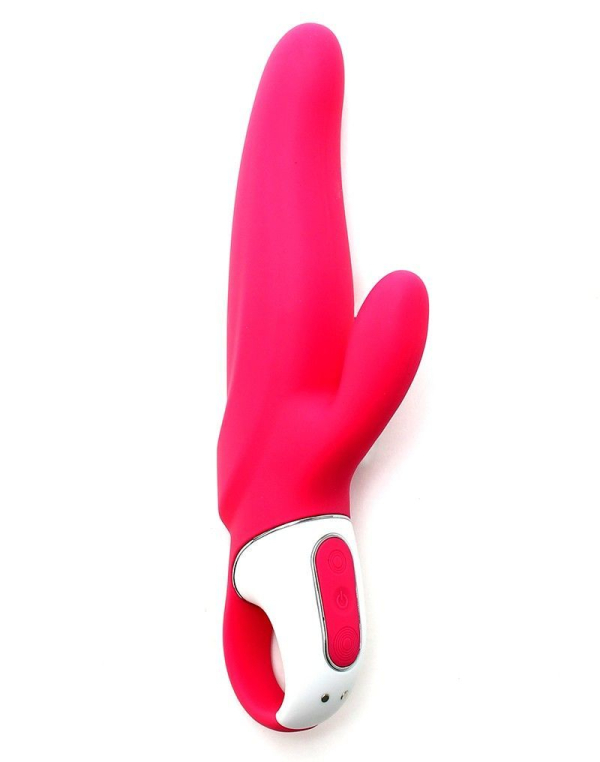 Потужний вібратор-кролик Satisfyer Vibes Mr. Rabbit, два мотори, литий силікон, 12 режимів роботи 