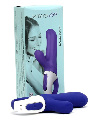 Потужний вібратор-кролик Satisfyer Vibes Magic Bunny, два мотори, литий силікон, 12 режимів роботи №4
