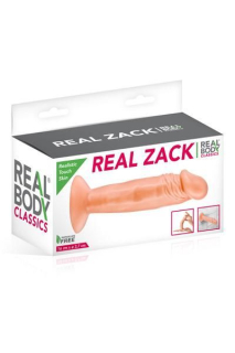 Фалоімітатор Real Body — Real Zack Flesh, TPE, діаметр 3,7 см - - фото №3