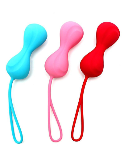 Вагінальні кульки Satisfyer Power Balls (3 пари), діаметр 3,4см, маса 60-76-92г, з кулькою всередині - фото №2