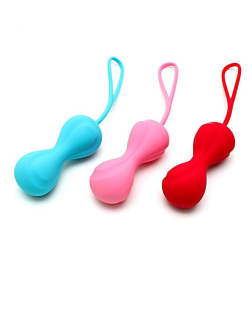 Вагінальні кульки Satisfyer Power Balls (3 пари), діаметр 3,4см, маса 60-76-92г, з кулькою всередині - - фото №3