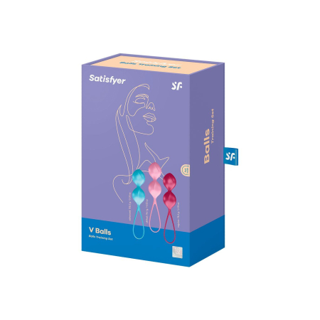 Вагінальні кульки Satisfyer V Balls (3 пари), діаметр 3,4 см, маса 79-114-150г, монолітні - фото №4