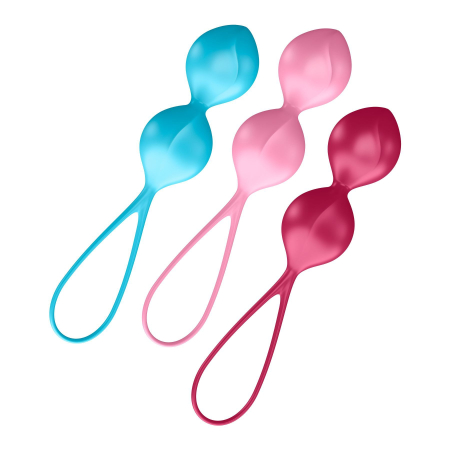 Вагінальні кульки Satisfyer V Balls (3 пари), діаметр 3,4 см, маса 79-114-150г, монолітні - фото