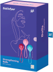 Вагінальні кульки Satisfyer Strengthening Balls (3шт), діаметр 3,8 см, маса 62-82-98г, монолітні - фото №4